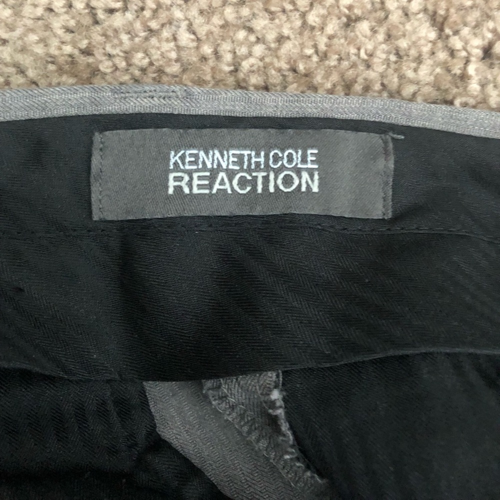 Kenneth Cole Reaction Grey Dress Pants - 34x32 - Picture 5 of 6